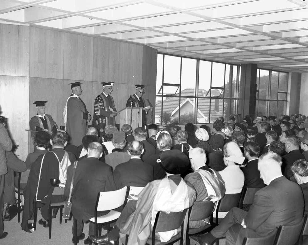 University Functions - Opening ceremony, Rankine Brown [Miller, Holyoake, Stout, Williams]