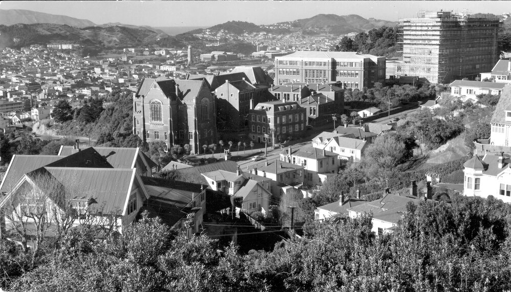 Views - Campus from below Kiosk [late 1957]