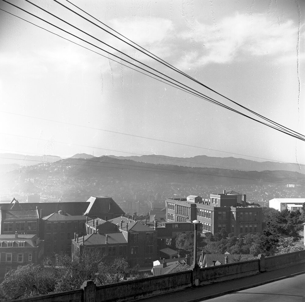 Views - Campus, Victoria University of Wellington, from Glasgow St
