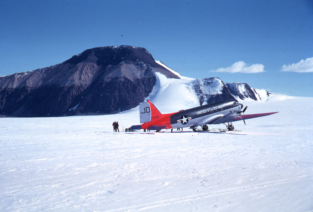 Plane on the ice