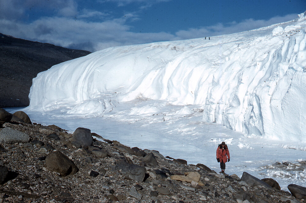 Where we came off the glacier on the North side
