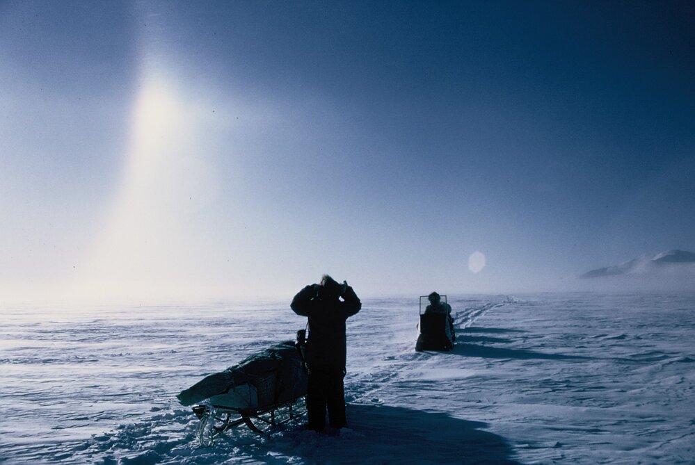 Sledging on Skelton Neve