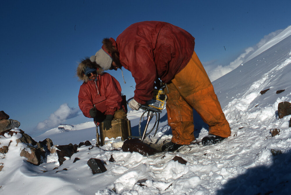 Drilling on Tunnel Ridge