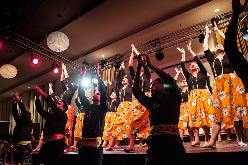 Student dance performance at Akamai XIV