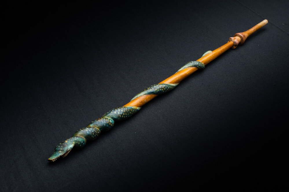 Carved Snake Stick