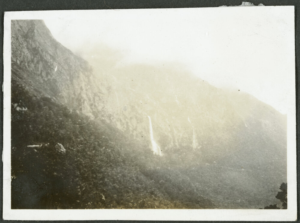 On the way to Routeburn, Earland Falls in distance
