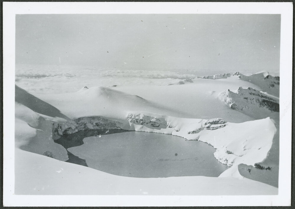 View of Crater Lake from summit of Ruapehu