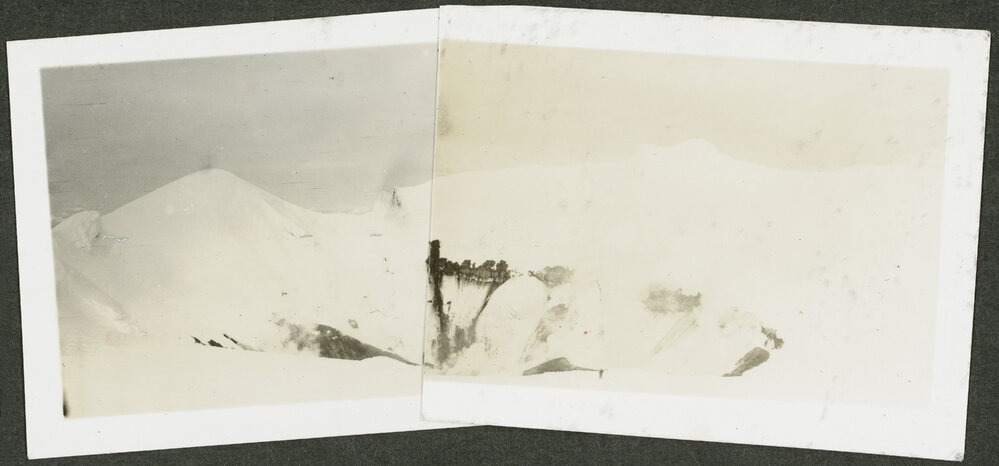 [Image of snow-covered mountain ridge.]