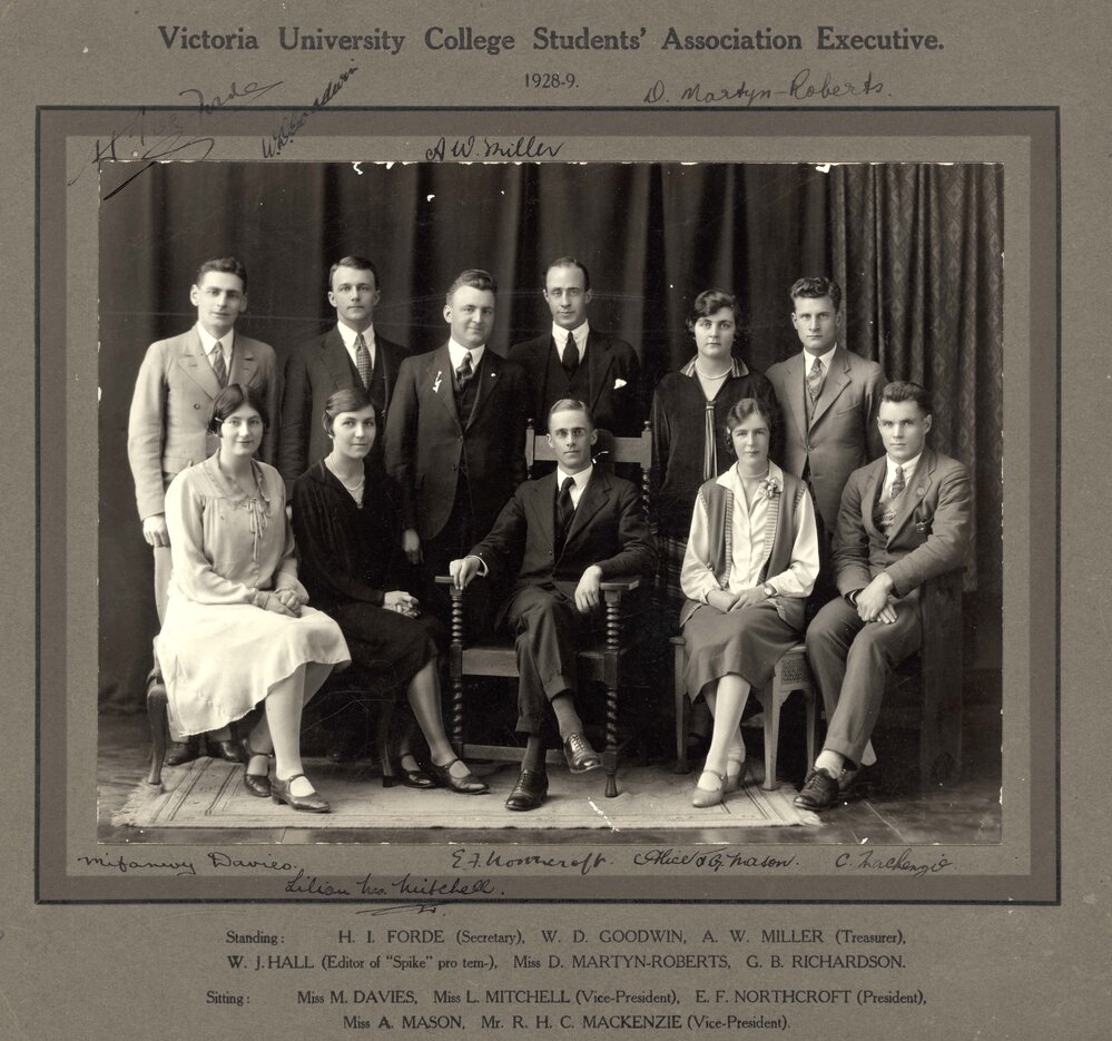 Victoria University College Students' Association Executive, 1928-1929