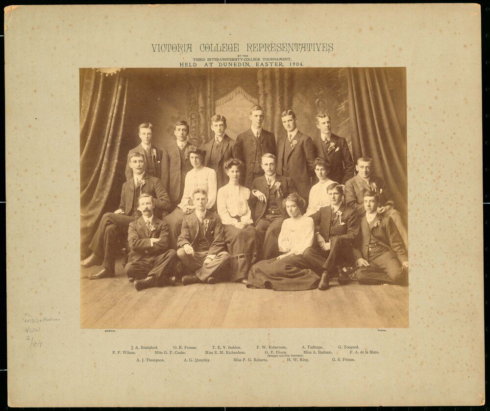 Victoria College Representatives at the Third Inter-University College Tournament, 1904