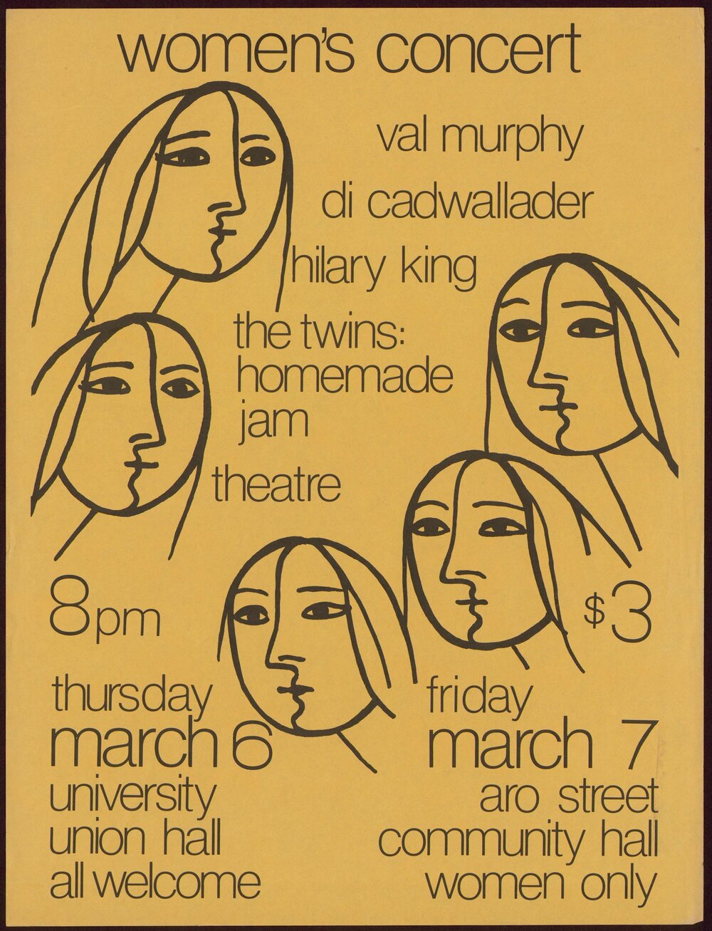 Women's concert March 6/March 7