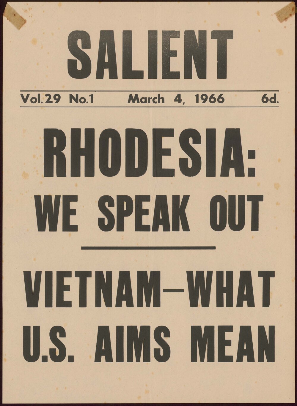 Rhodesia: We Speak Out