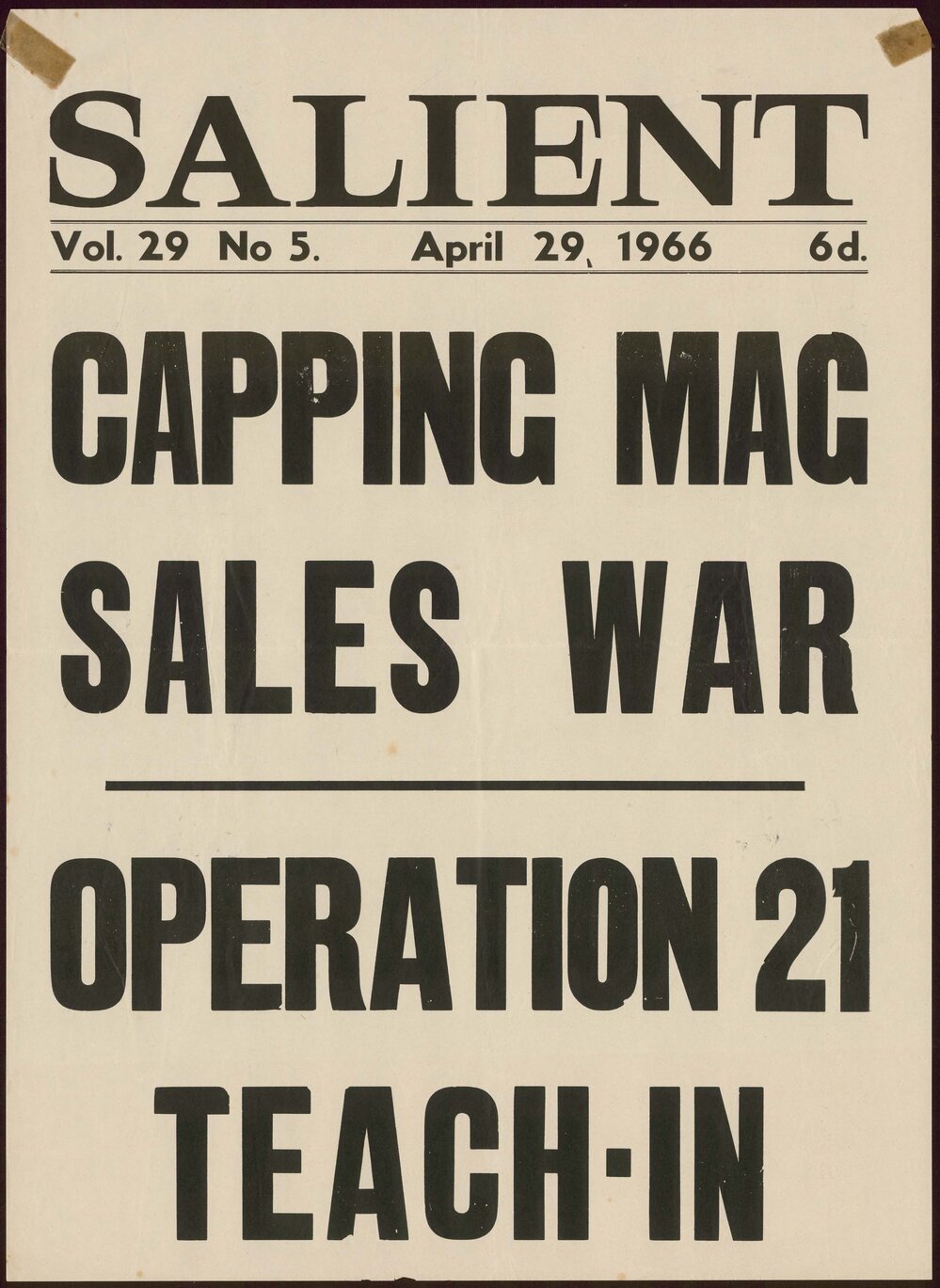 Capping Mag Sales War