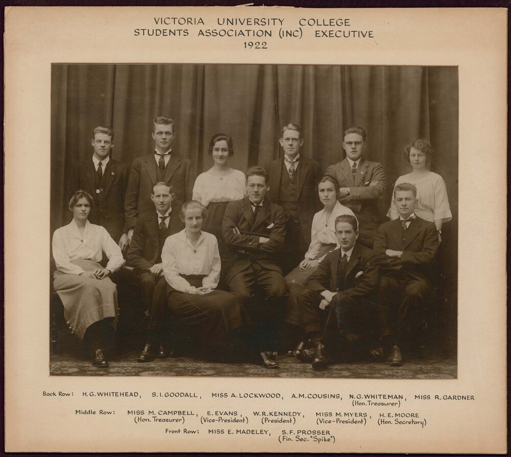 Victoria University of Wellington Students' Association Executive 1922