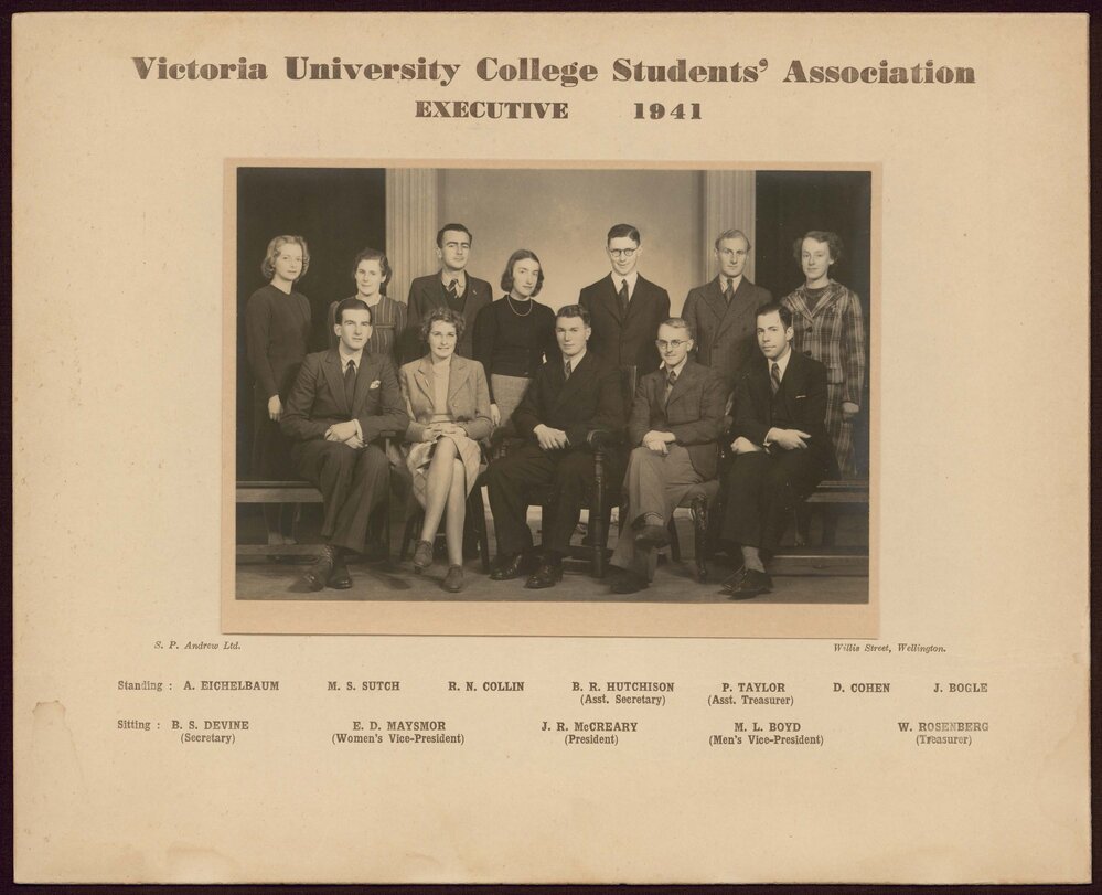 Victoria University of Wellington Students' Association Executive 1941