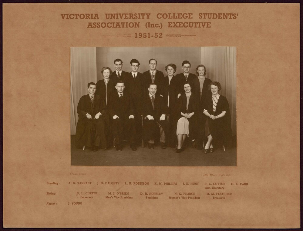 Victoria University of Wellington Students' Association Executive 1951-52