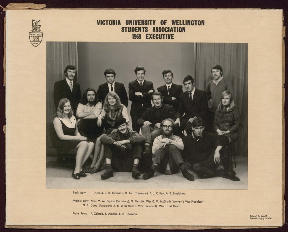 Victoria University of Wellington Students' Association Executive 1969