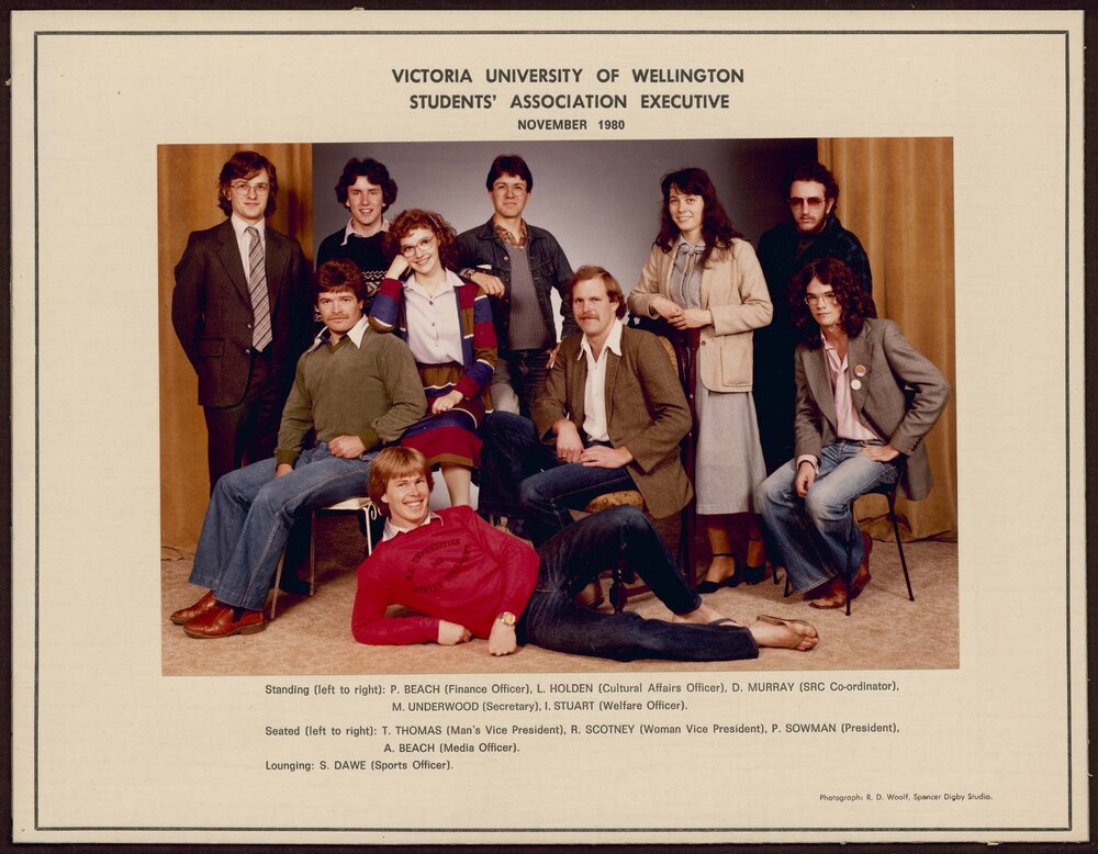 Victoria University of Wellington Students' Association Executive 1980