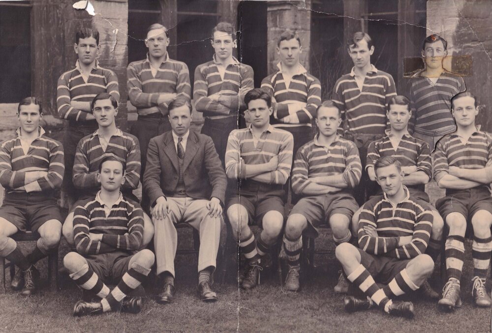 James Bertram with New College Rugby 15