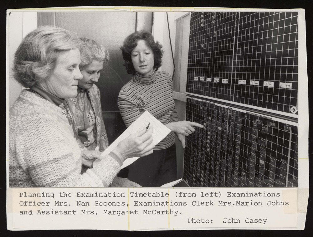 Examinations Officers planning the Examination Table