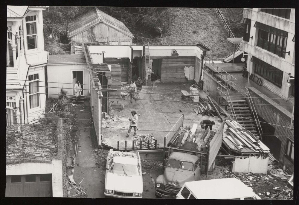 Demolition site of 30 Kelburn Parade