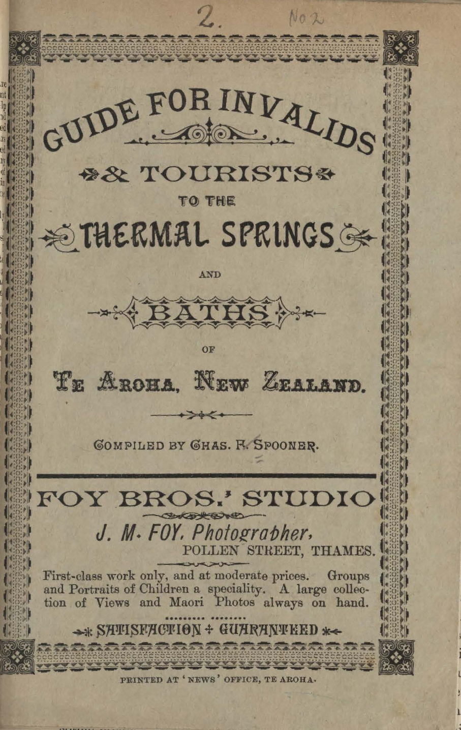 Tourists to the thermal springs and baths of Te Aroha, New Zealand