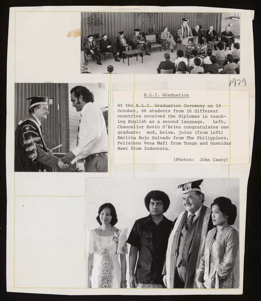English Language Institute Graduation 1979
