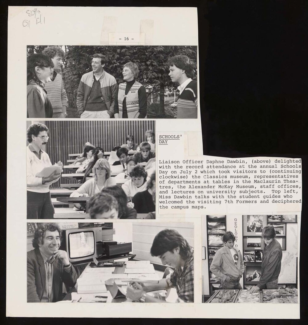Scenes from Schools' Day 1985 at Victoria University (2)