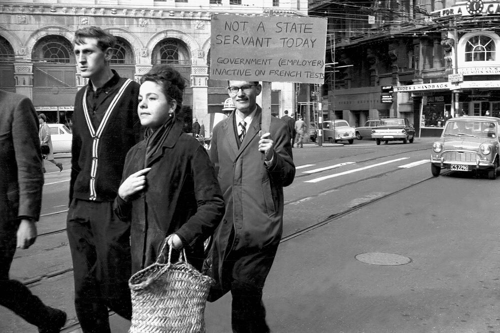 Students on Campaign for Nuclear Disarmament protest march