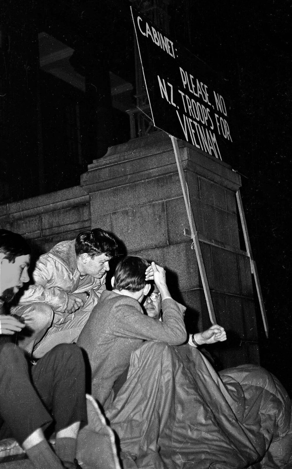 Campaign for Nuclear Disarmament night vigil at Parliament steps [3]
