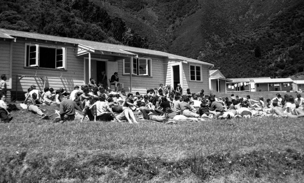 Outdoor session at the annual Student Congress at Curious Cove