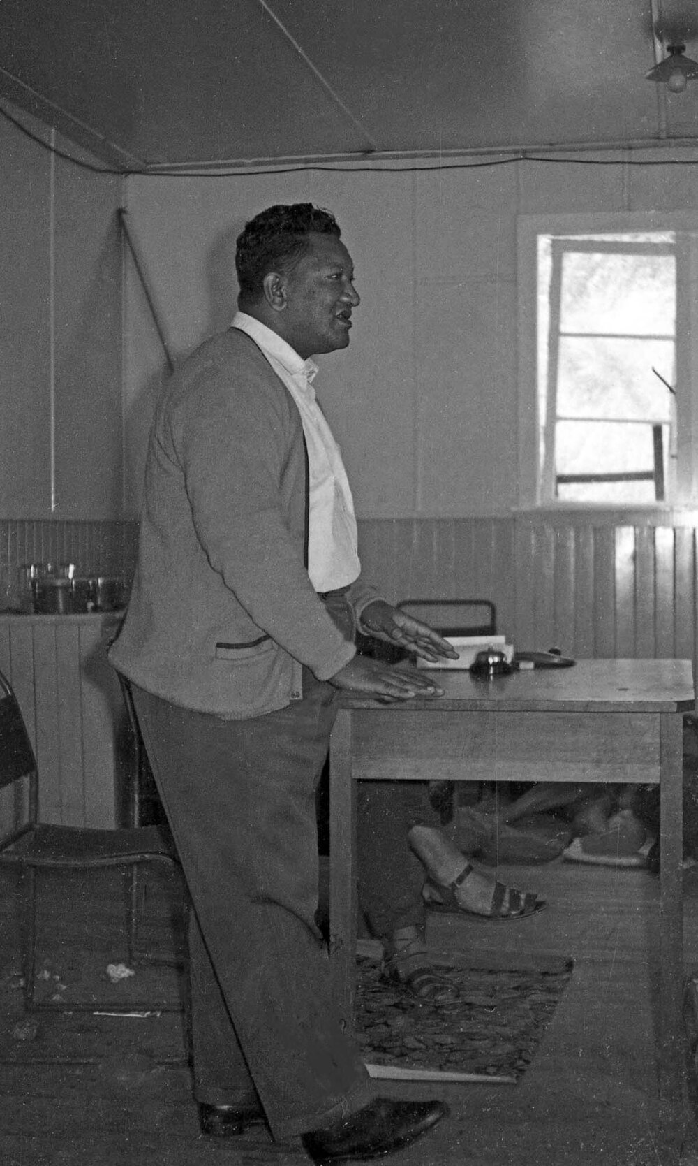 Lecturer speaking at the annual Student Congress at Curious Cove