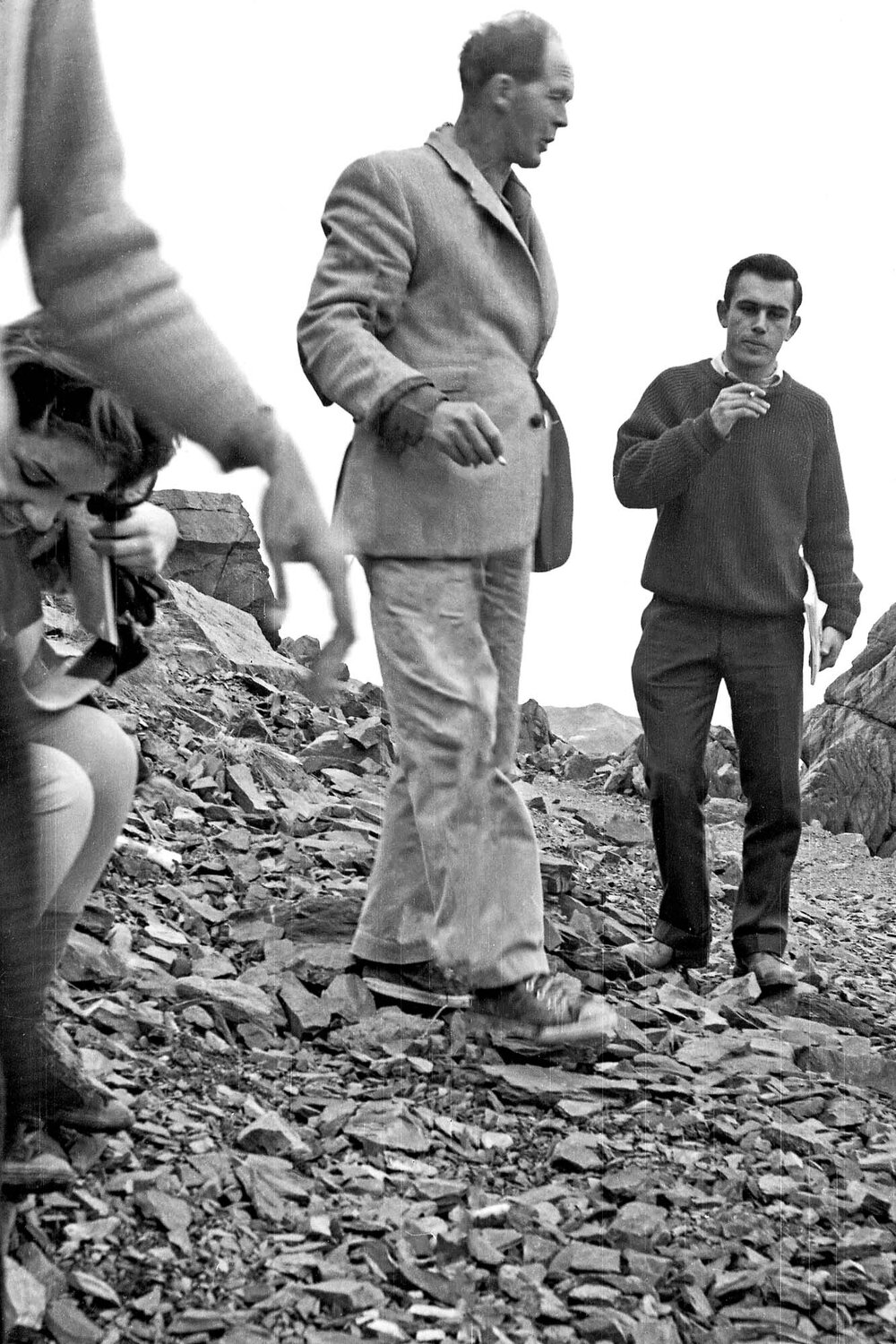 Professor Wellman with Geology student at Red Rocks