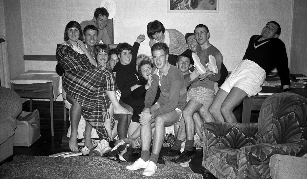 Group of students at a party