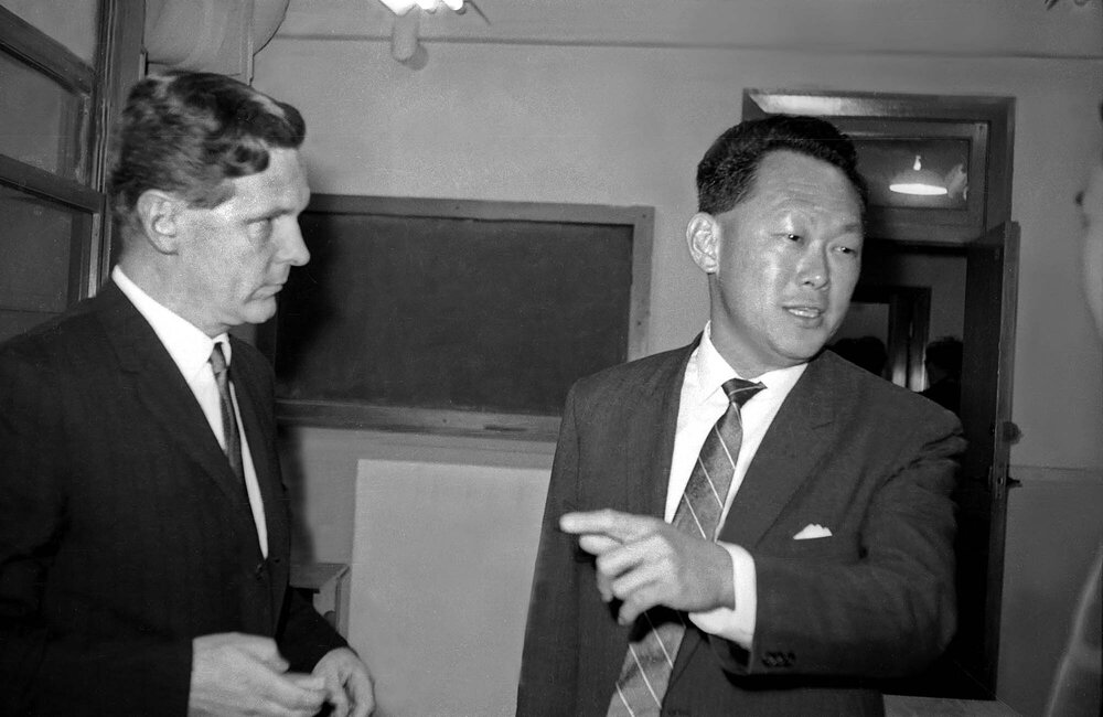 Professor RH Brookes in conversation with Dr Lee Kuan Yew