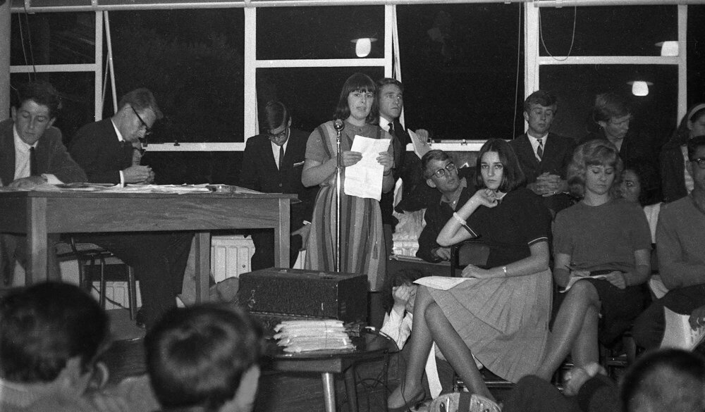 Speaker at Victoria University Students' Association meeting on fee increases