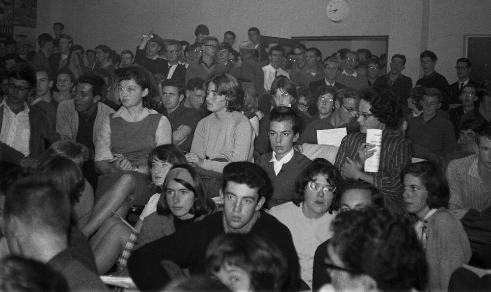 Attendees at Victoria University Students' Association meeting on fee increases