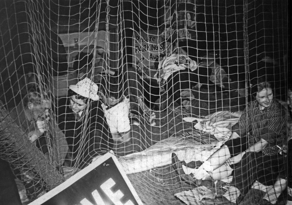 Weir House residents on floor at a flat party
