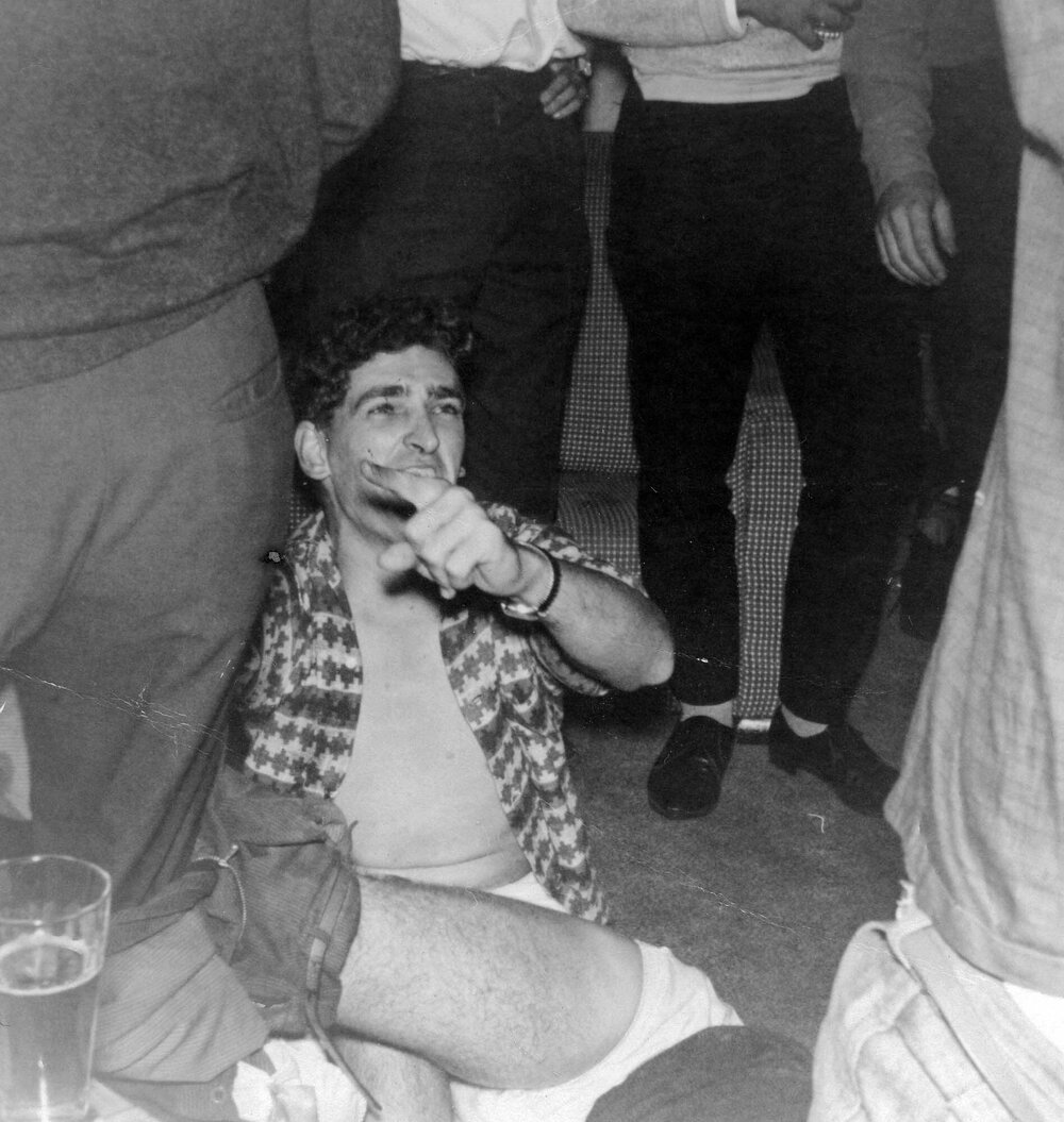 Weir residents at a student flat party