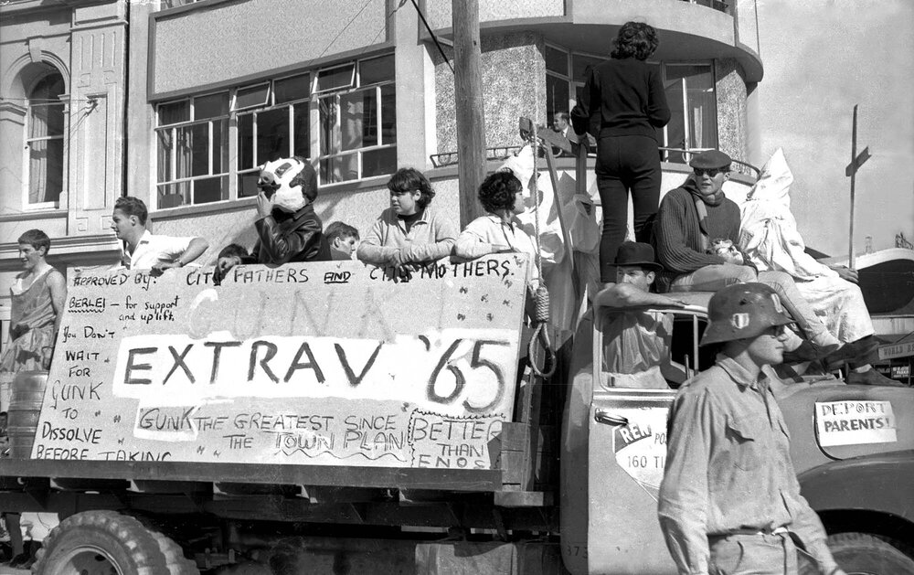 Extrav float for the annual student procession through Wellington