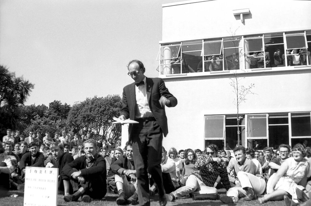 Peter Blizard at the weekly student forum