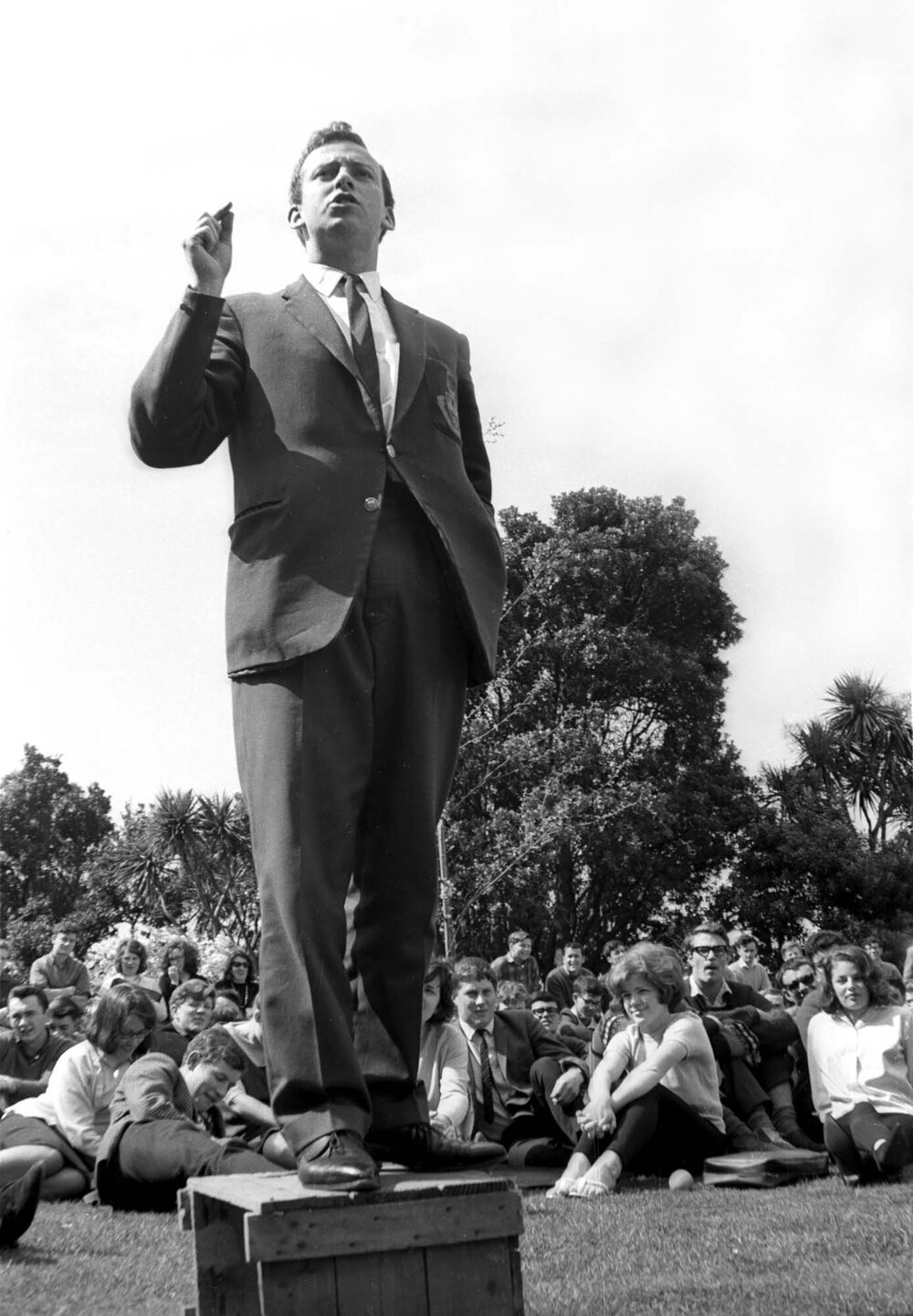 Unknown speaker at the weekly student forum