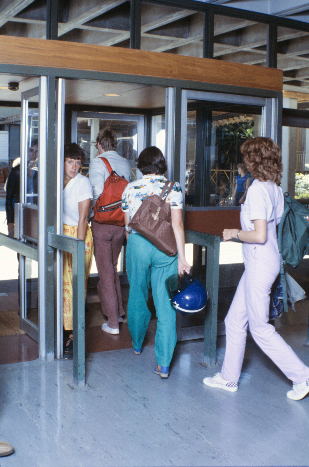 Slide 12 Students at Library entrance, Level 1