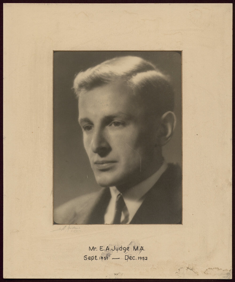 Portrait of E. A. Judge, Warden, Weir House