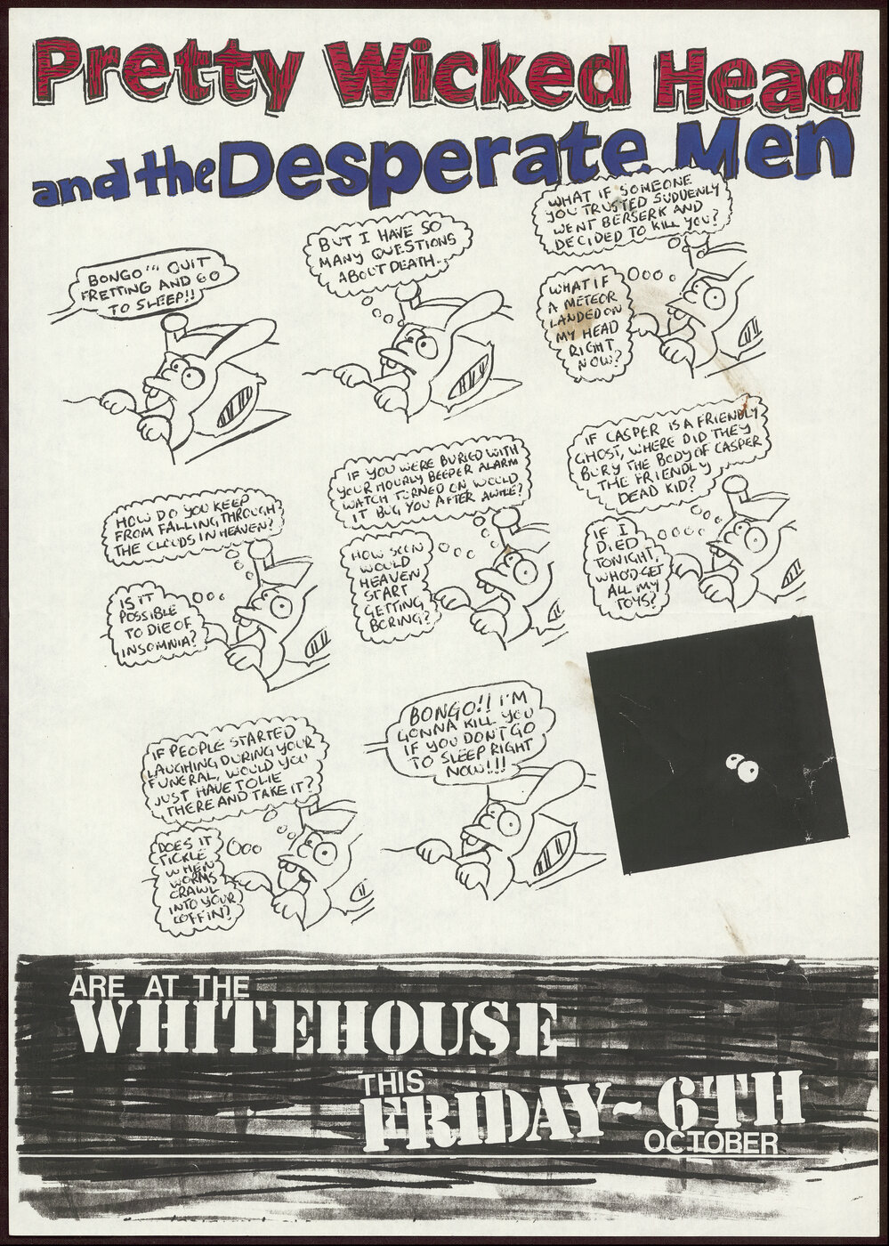 Pretty Wicked Head and the Desperate Men are at the Whitehouse this Friday - 6th October