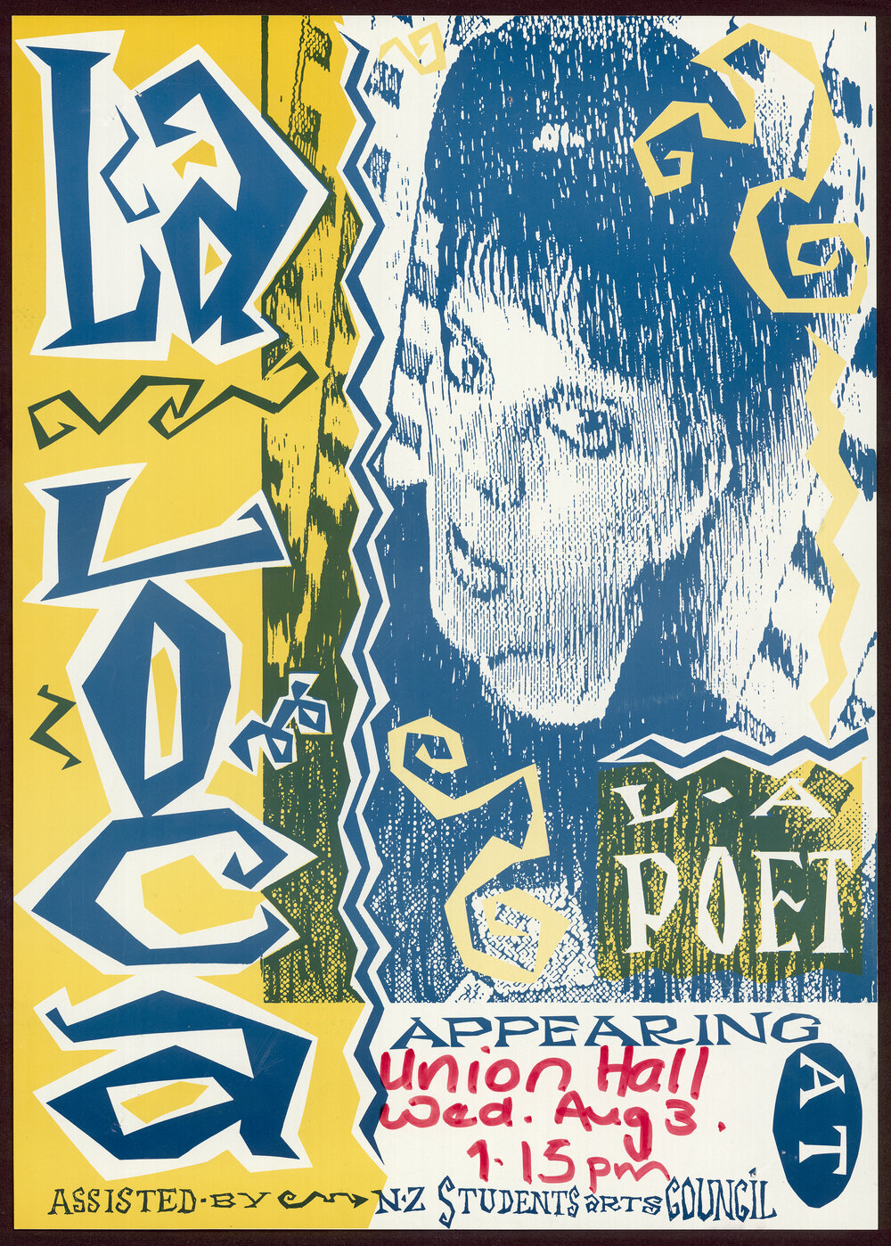 La Loca, La Poet appearing at Union Hall, Wed Aug 3, 1.15pm.