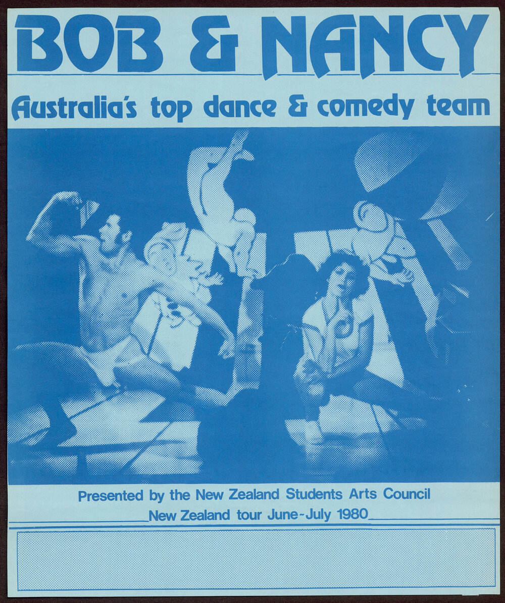 Bob &amp; Nancy, Australia's top dance &amp; comedy team New Zealand tour June-July 1980.