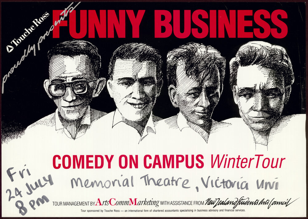 Touche Ross proudly presents Funny Business, Comedy on Campus Winter Tour.