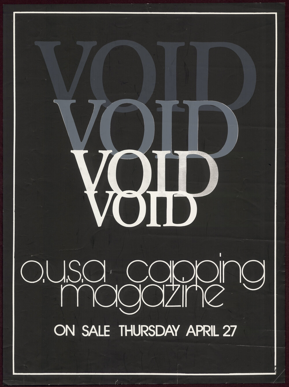 Void: O.U.S.A Capping Magazine on sale Thursday April 27.