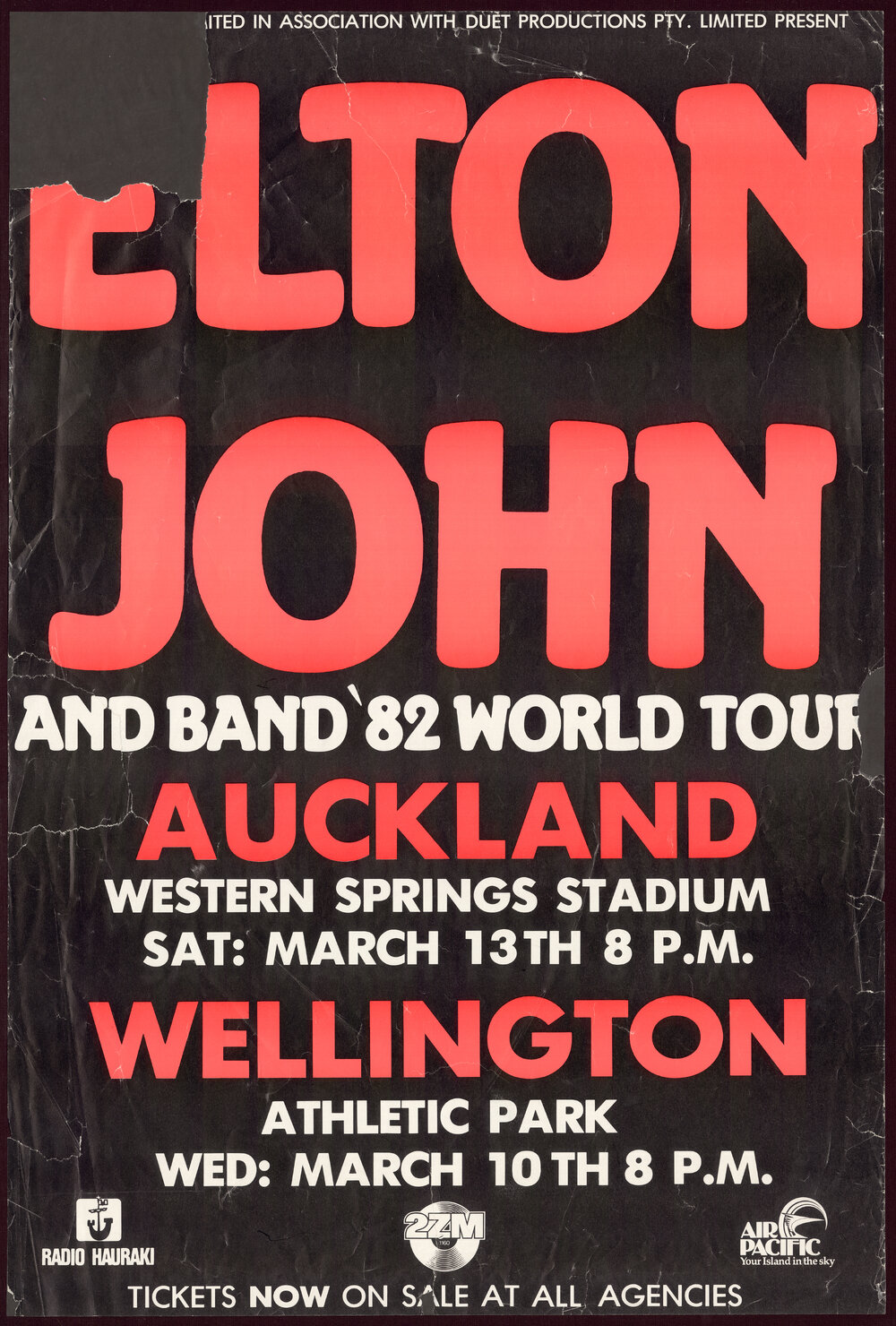 Elton John and band '82 world tour.
